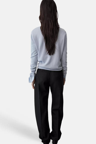 Pull O-hals - blauw