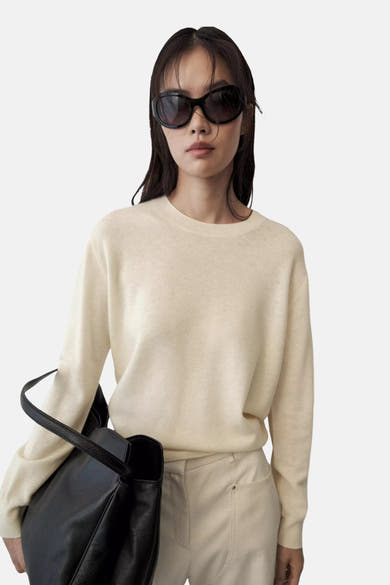 Pull O-hals - geel