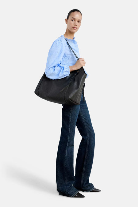 Blouse (lange mouwen) blauw - MANGO