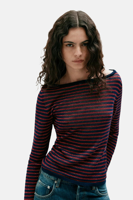 Pull col rond multicolore - MANGO