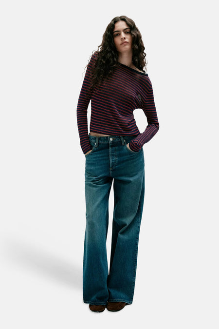 Pull col rond multicolore - MANGO