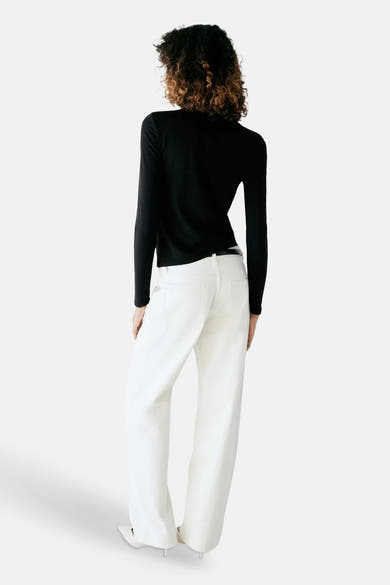 T-shirt met lange mouwen - zwart
