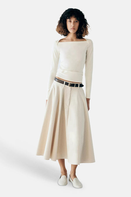 Top (lange mouwen) ecru - MANGO