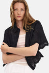 Blouse à manches courtes - noir