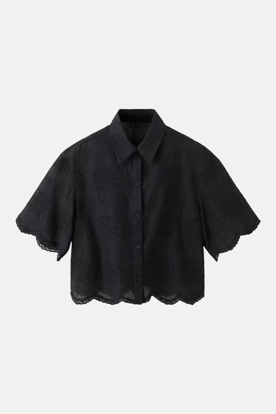 Blouse à manches courtes - noir