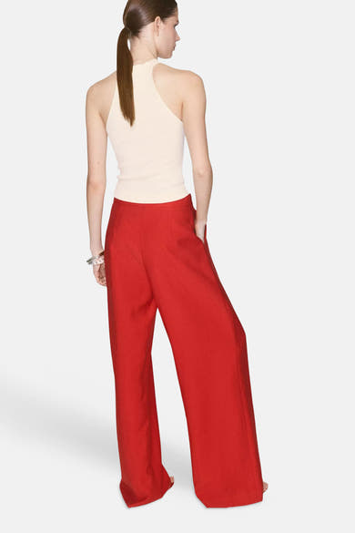 Blouse zonder mouwen - ecru