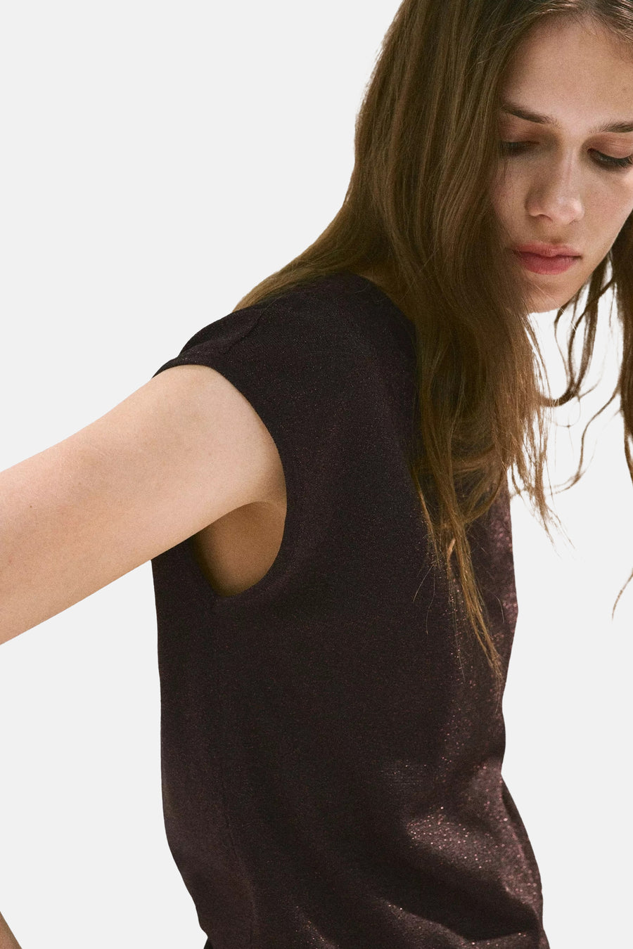 Gilet zonder mouwen - bruin