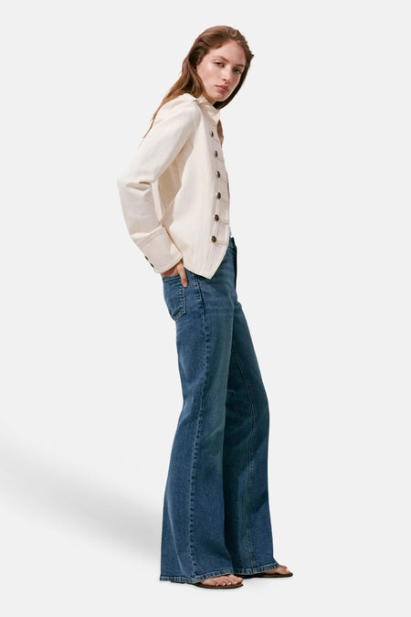 VIOLETA - mid blue denim