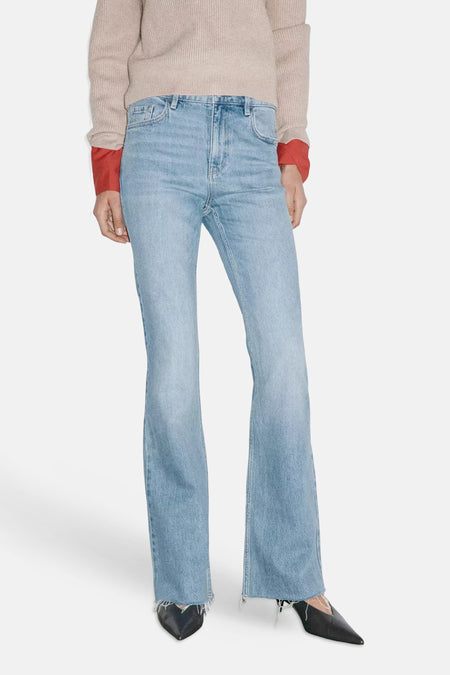 Jean évasé light blue denim - MANGO