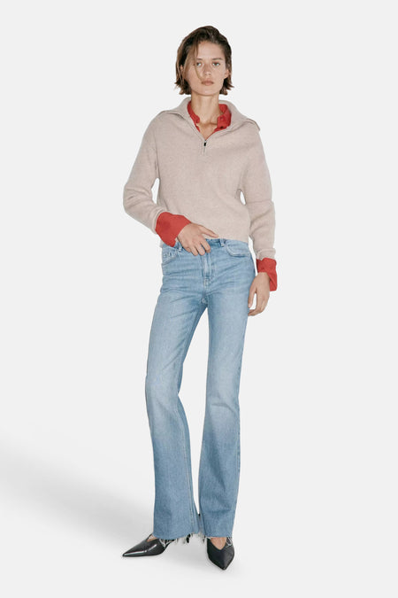 Jean évasé light blue denim - MANGO