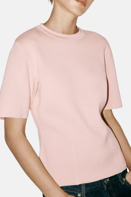 Pull à manches courtes - rose