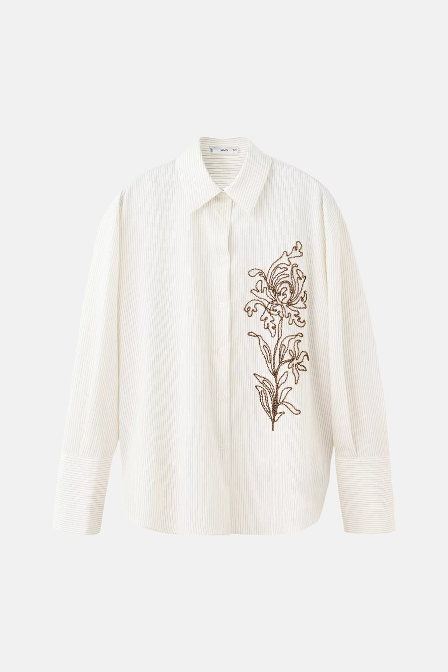 Blouse met lange mouwen - ecru