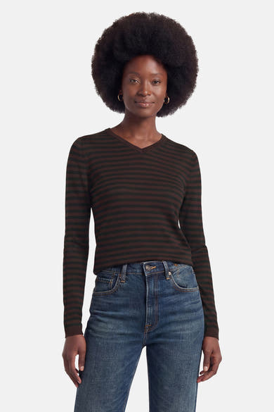 Pull V-hals - multicolor