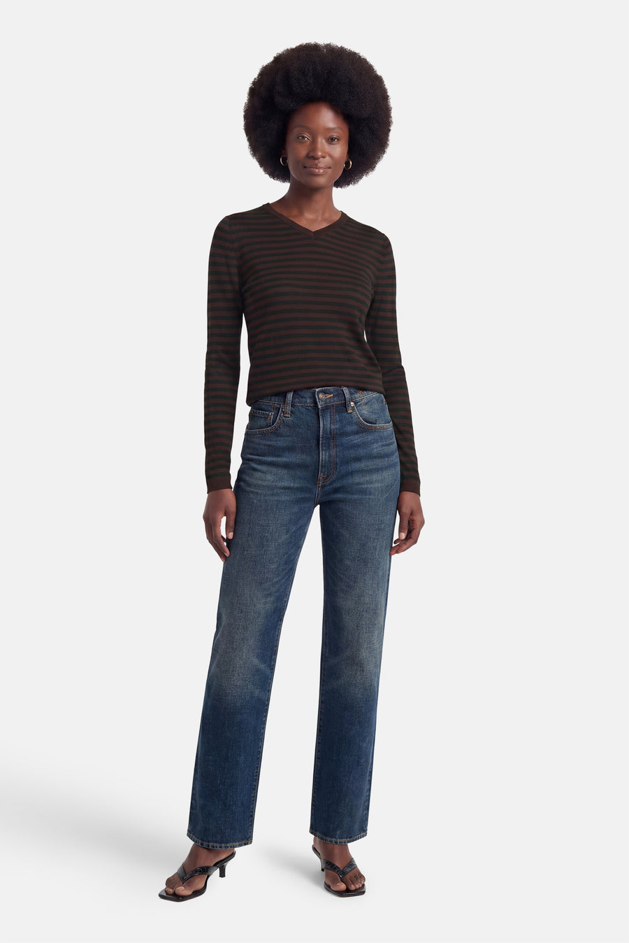 Pull V-hals - multicolor