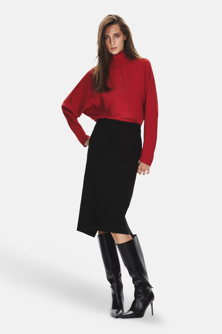 Blouse met lange mouwen - rood