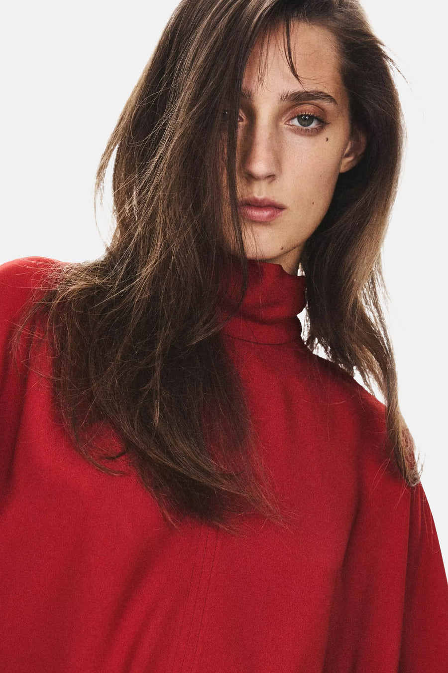 Blouse met lange mouwen - rood