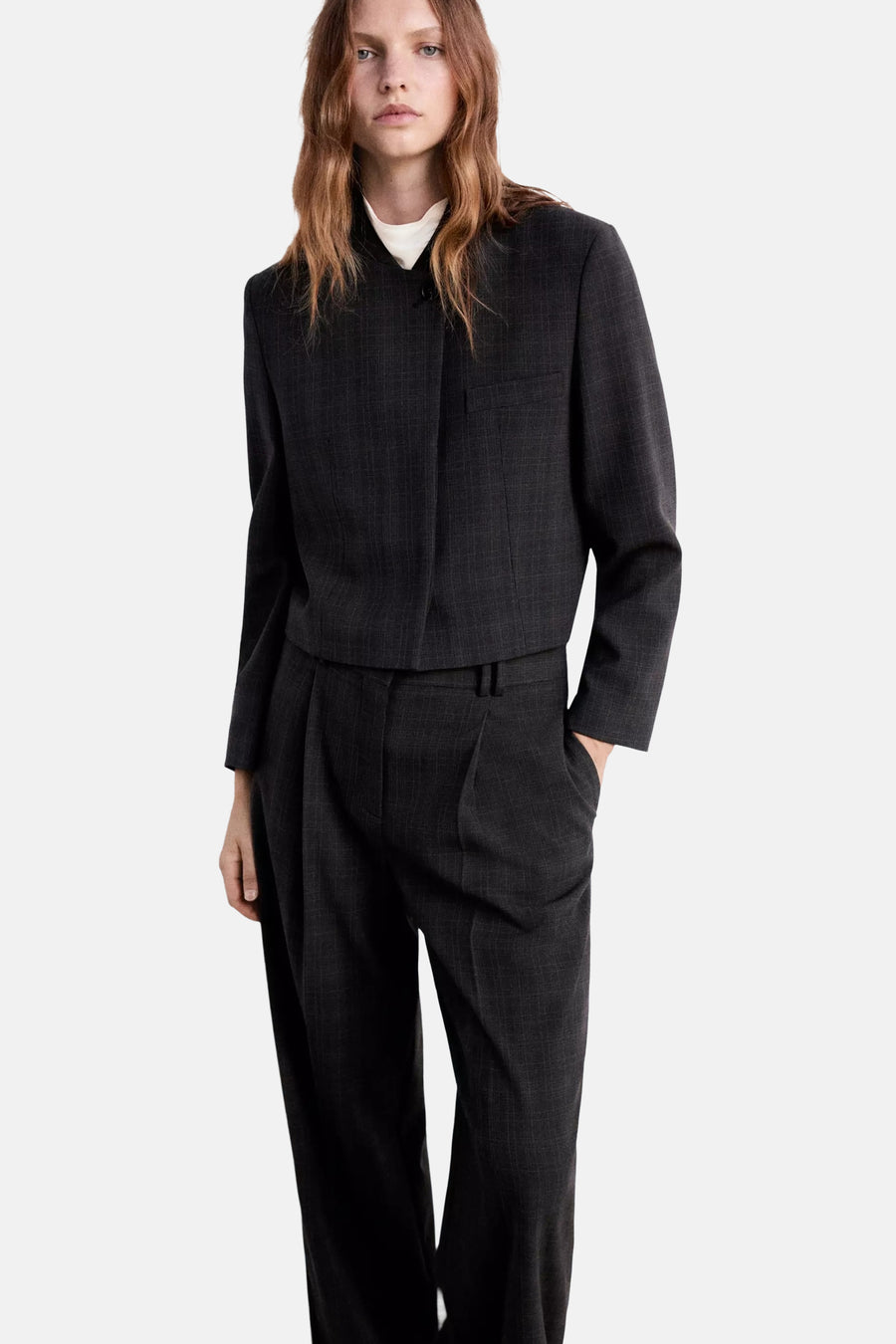Pantalon de costume - Brun