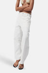 Jeans straight white denim - MANGO