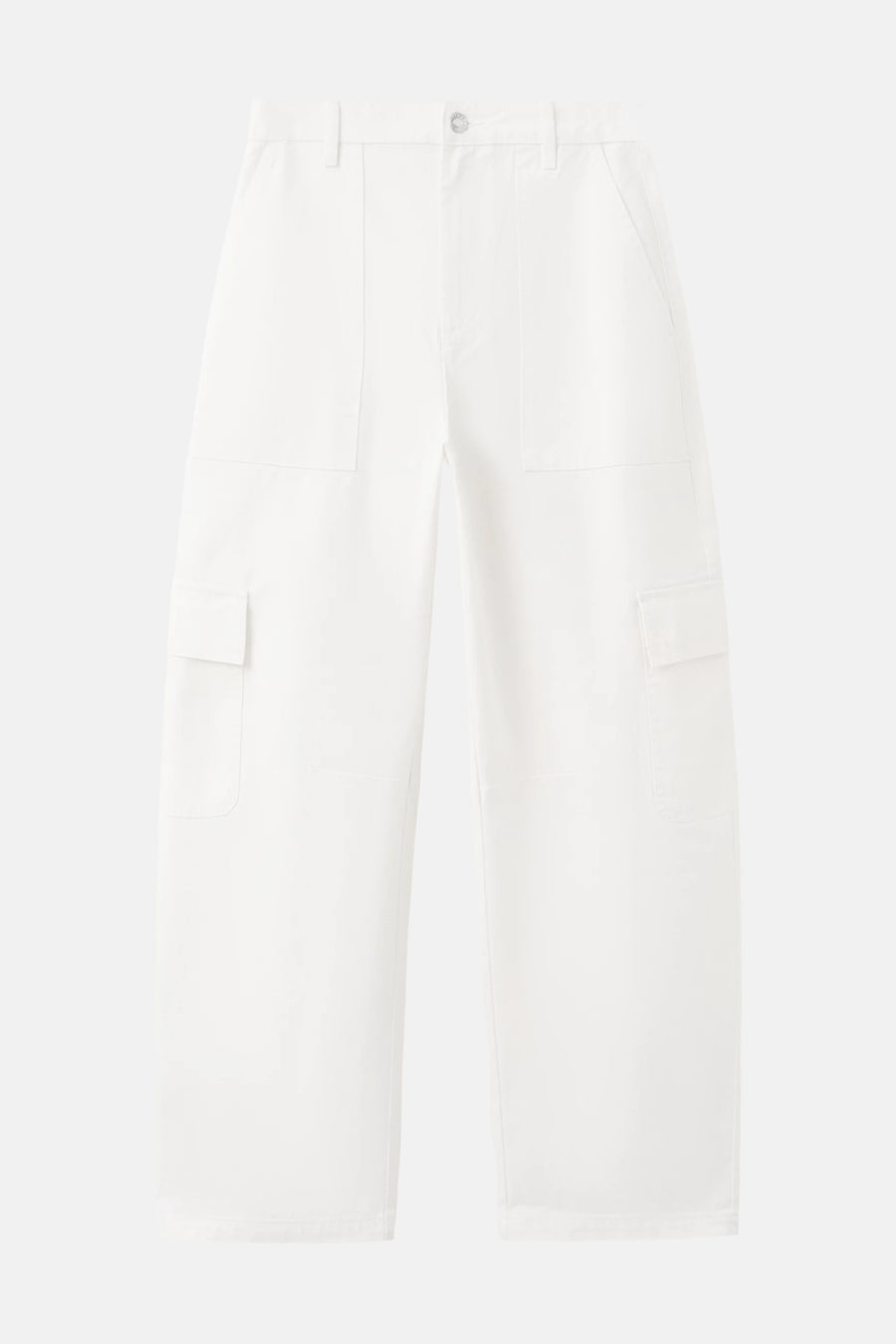 Jeans straight white denim - MANGO