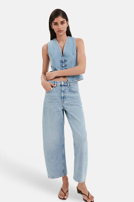 Waistcoat - Light blue denim
