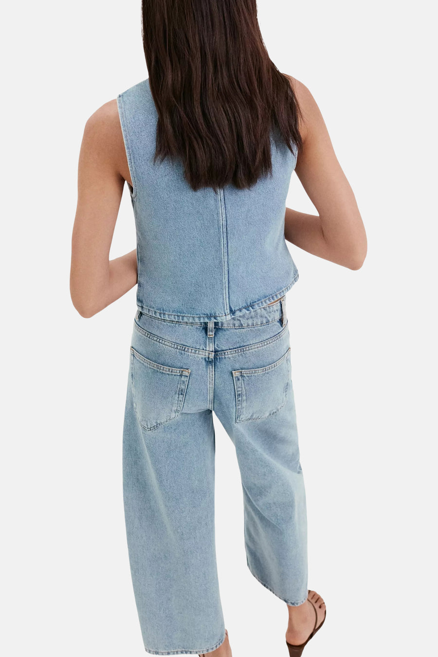 Waistcoat - Light blue denim