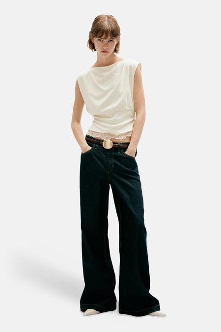 Top (zonder mouwen) beige - MANGO