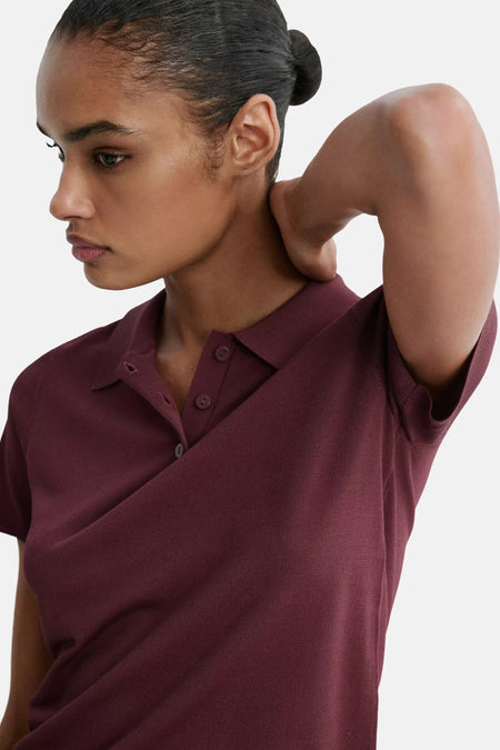 Polo met korte mouwen - bordeaux