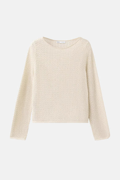 Pull col O - doré