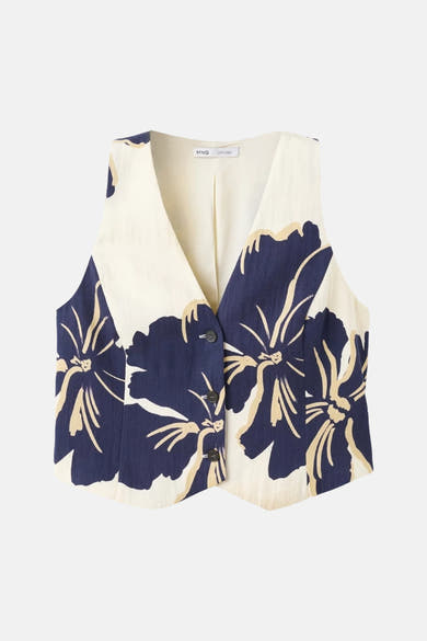 Dames tops waistcoat waistcoat - multicolor