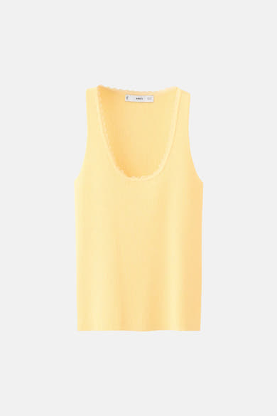 Gilet zonder mouwen - geel