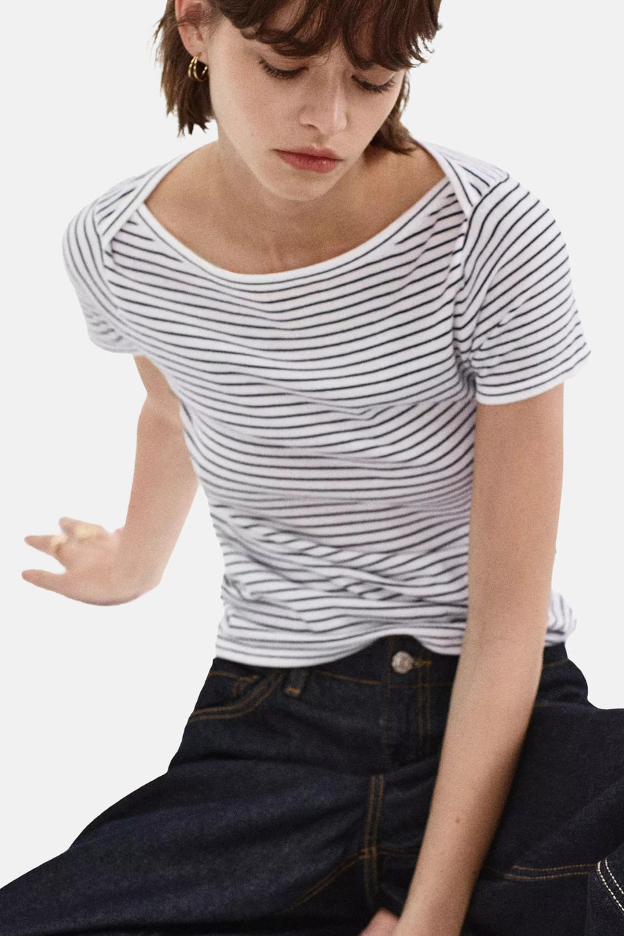 Pull met korte mouwen - multicolor