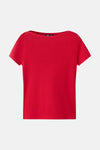 Pull met korte mouwen - rood