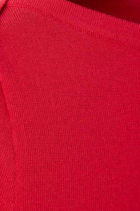 Pull à manches courtes - rouge
