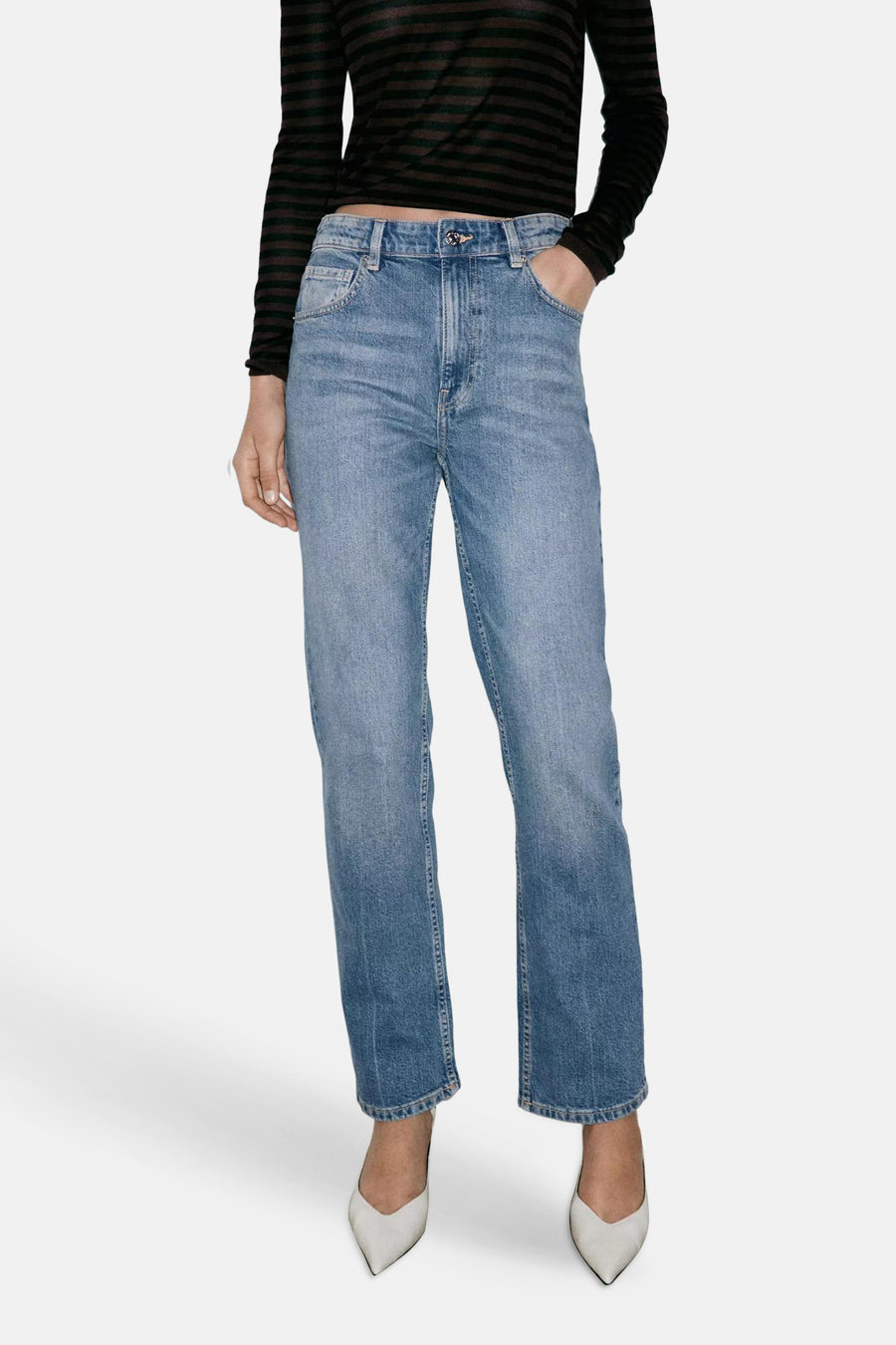 SOPHIA - mid blue denim