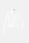 Chemisier (manches longues) blanc - MANGO