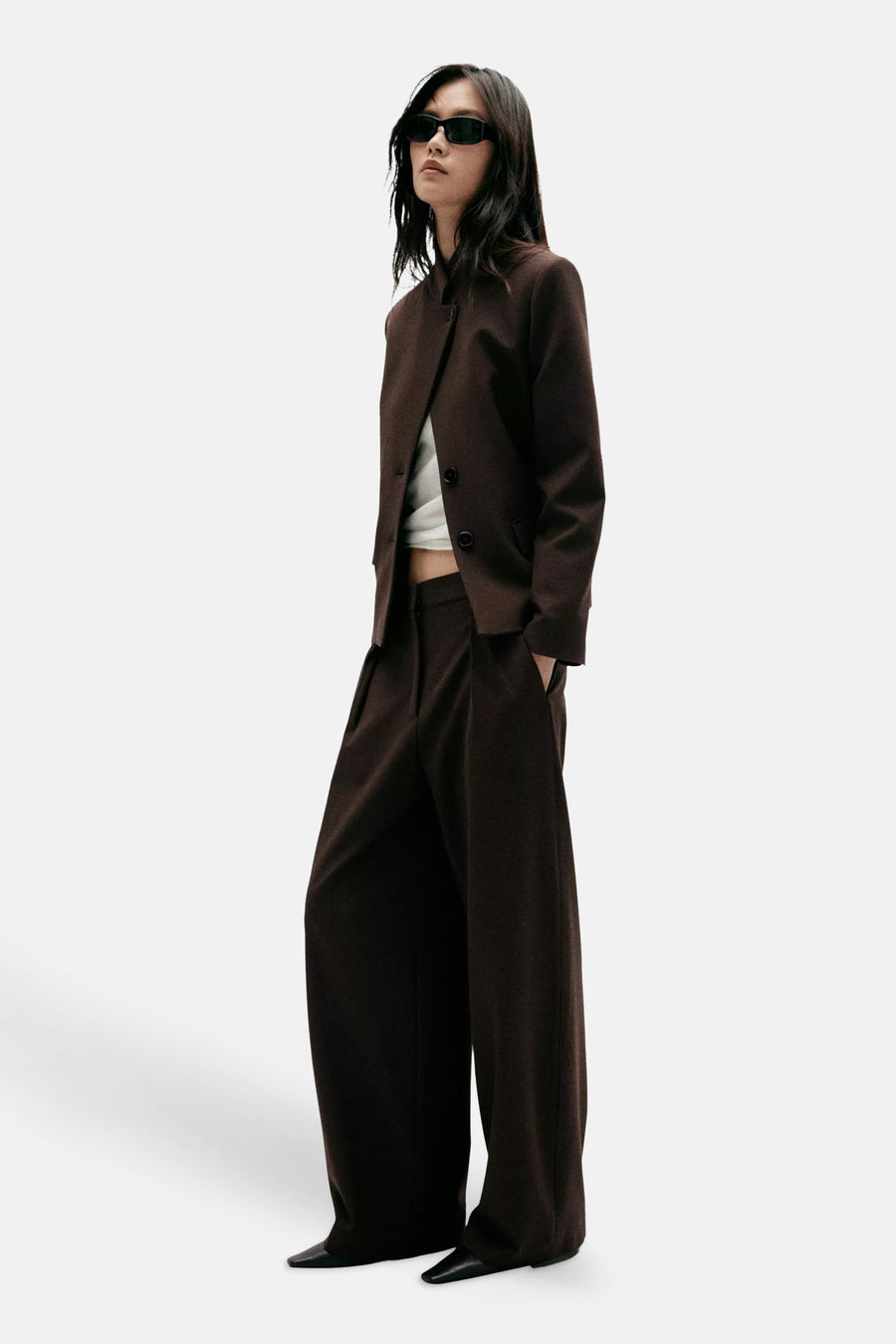 Pantalon de costume - brun