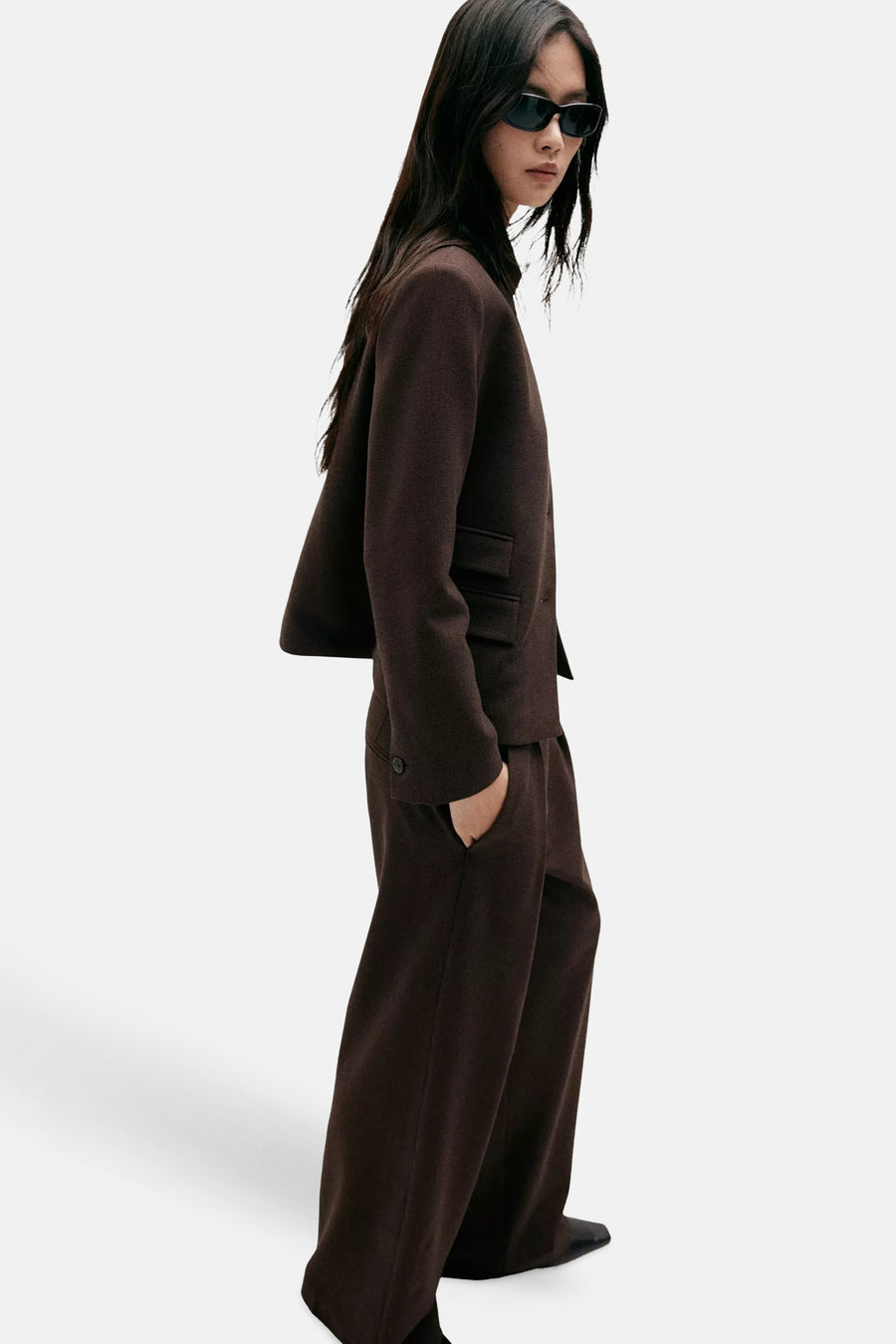 Pantalon de costume - brun