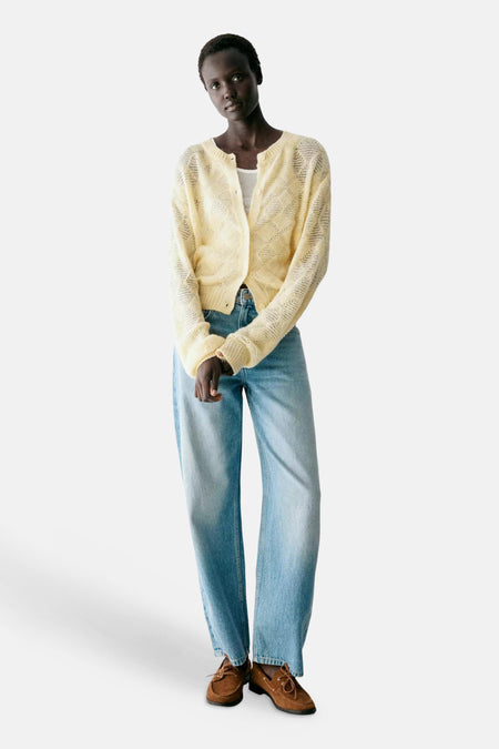 Cardigan - geel