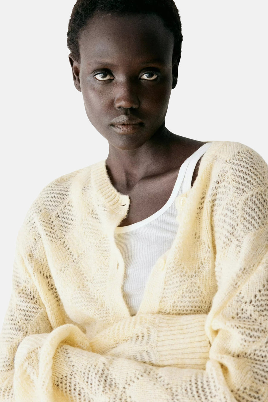 Cardigan - jaune