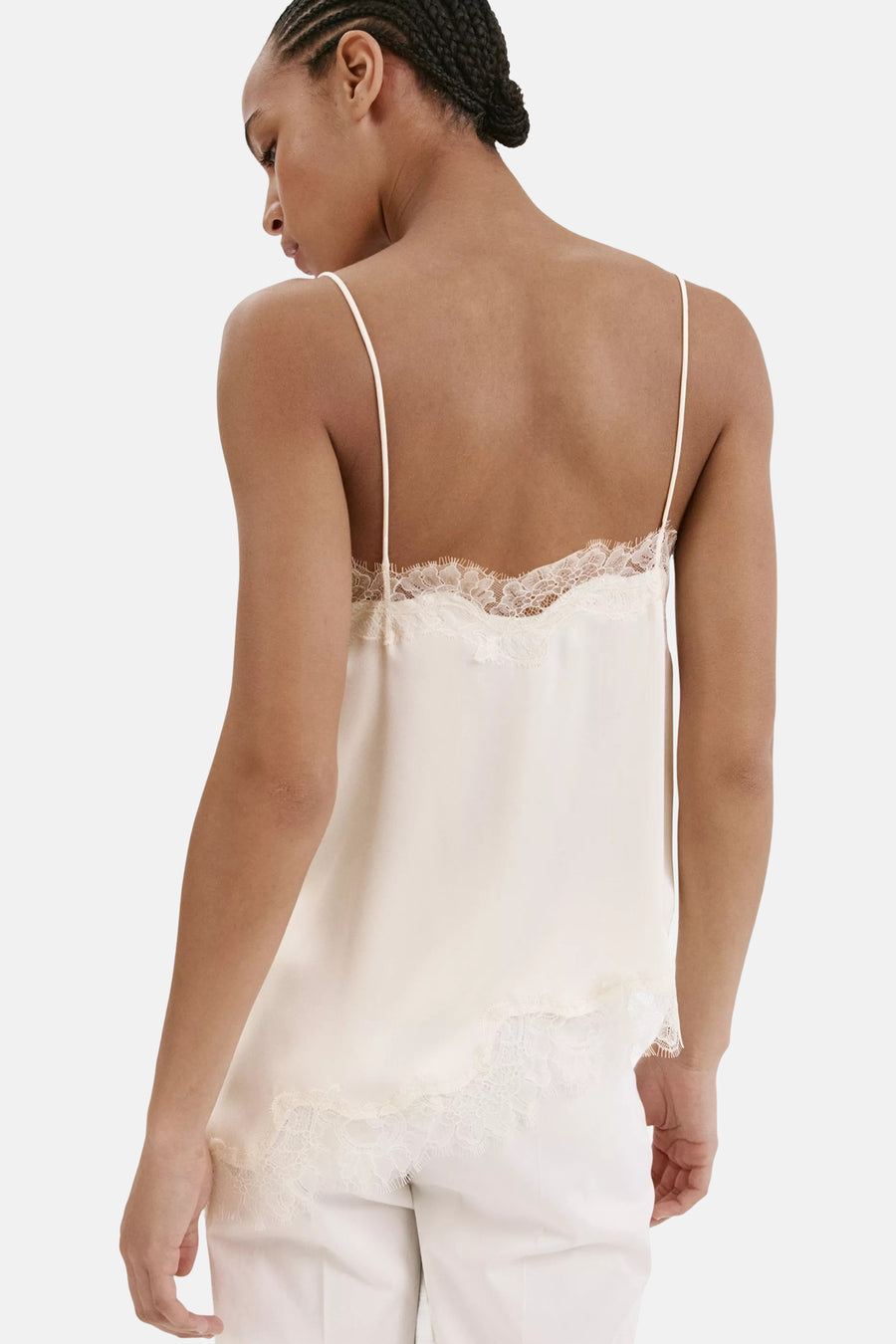 Blouse (zonder mouwen) ecru - MANGO