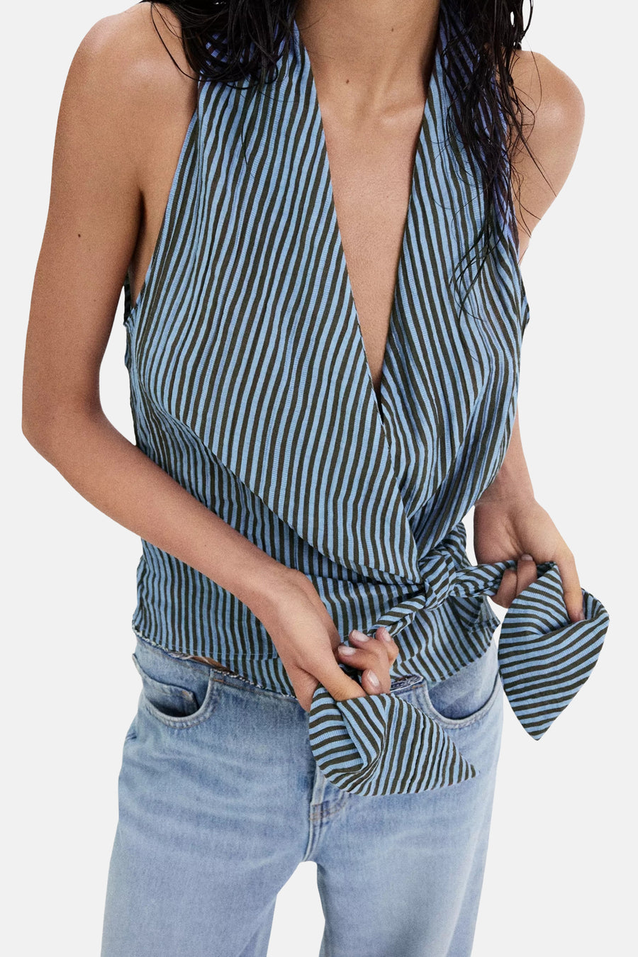 Blouse zonder mouwen - multicolor