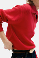 Pull à col roulant - rouge