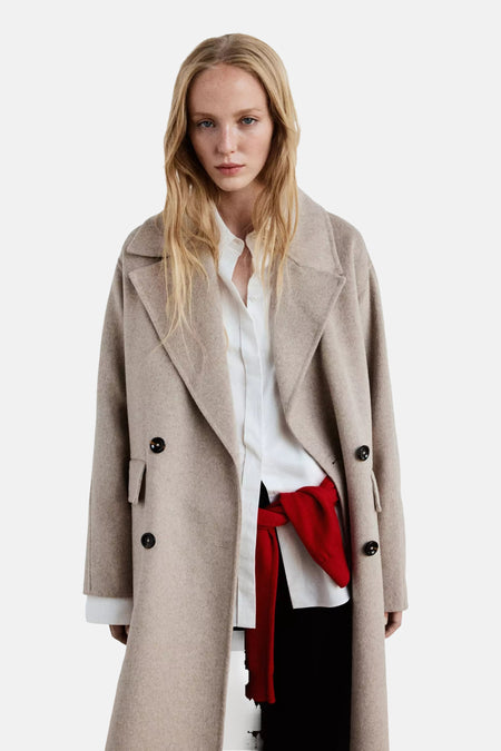 Dames tops jas formal beige - MANGO