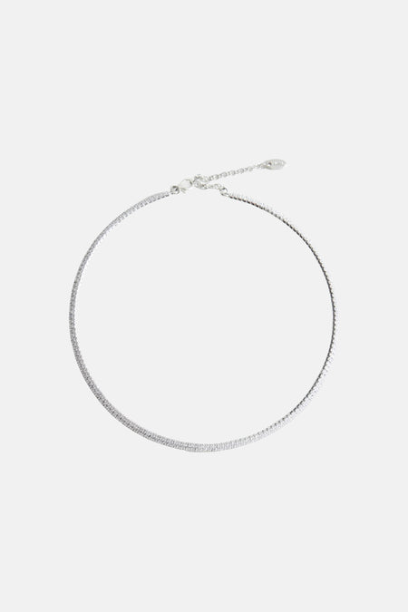 Korte halsketting - zilver