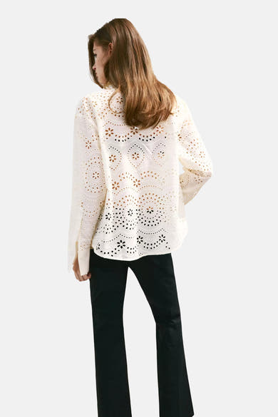 Blouse (lange mouwen) ecru - MANGO