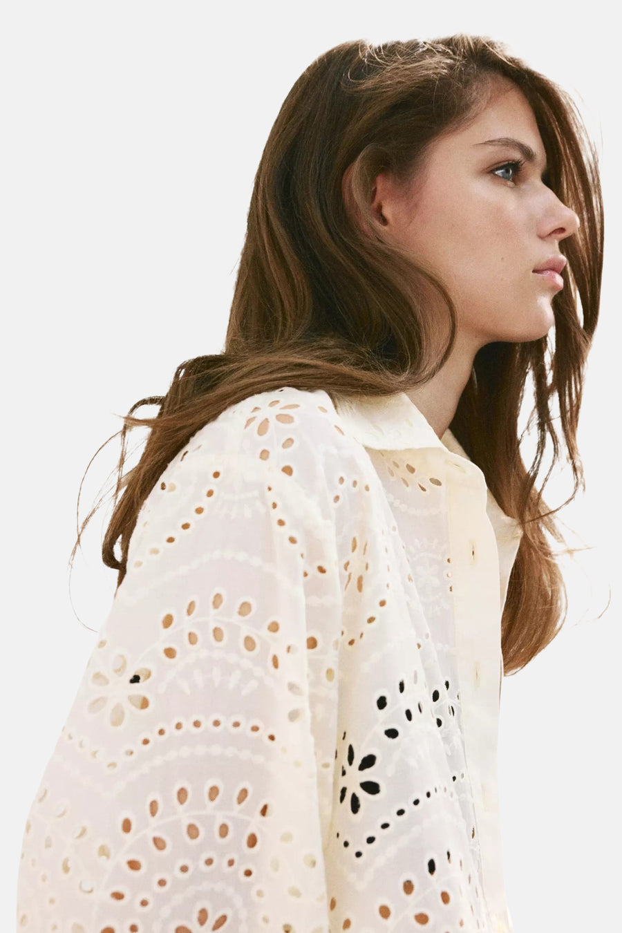 Blouse (lange mouwen) ecru - MANGO
