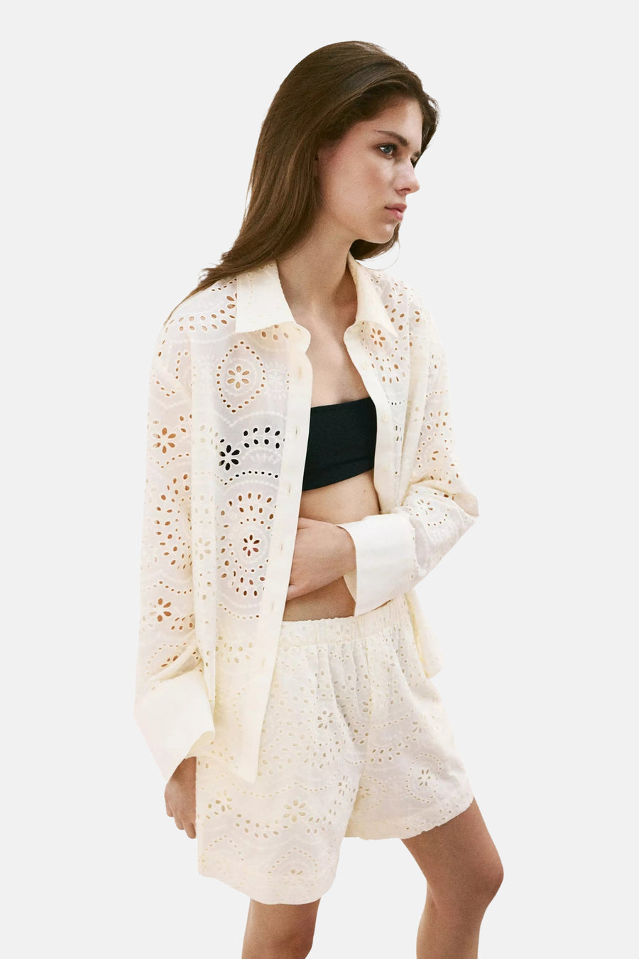 Blouse (lange mouwen) ecru - MANGO