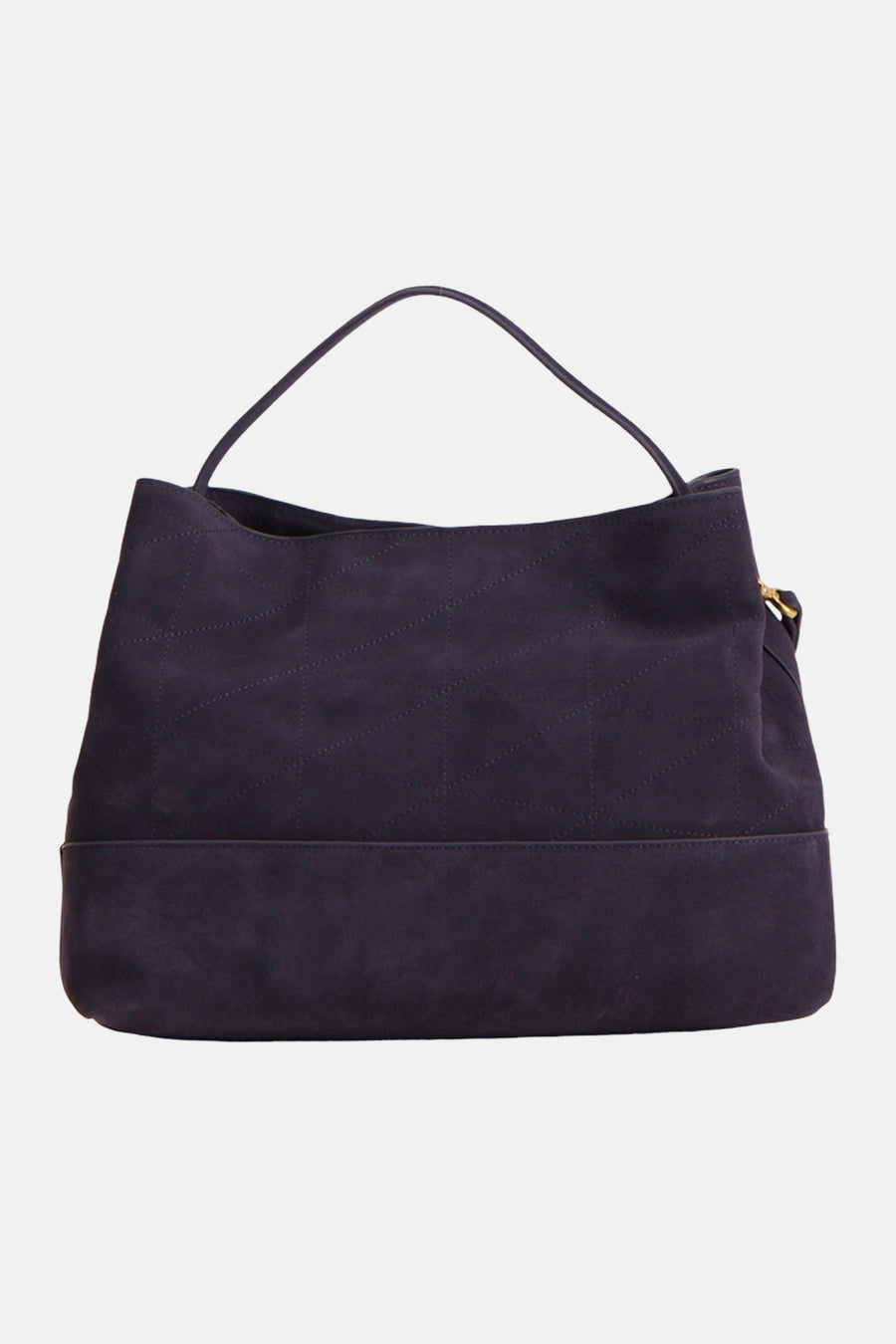 Sac à main bleu marine MANGO avec une anse et un motif matelassé