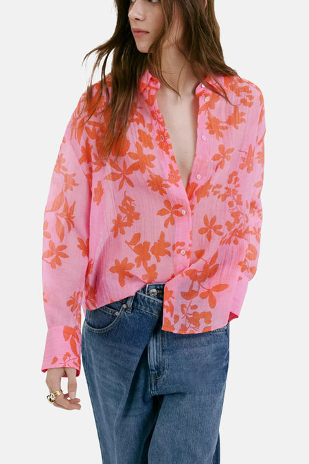 Blouse à manches longues - multicolore