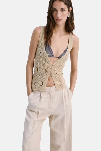 Gilet sans manches - beige